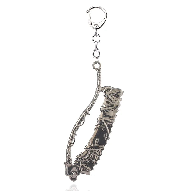 Game PS4 Bloodborne Axe Weapon Keychain For Men Women High Quality Metal Removable Keyring Pendant Men Car Women Bag Accessories
