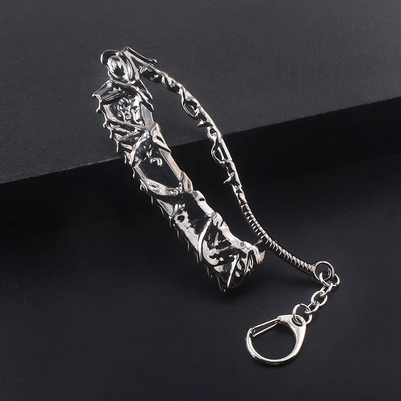 Game PS4 Bloodborne Axe Weapon Keychain For Men Women High Quality Metal Removable Keyring Pendant Men Car Women Bag Accessories