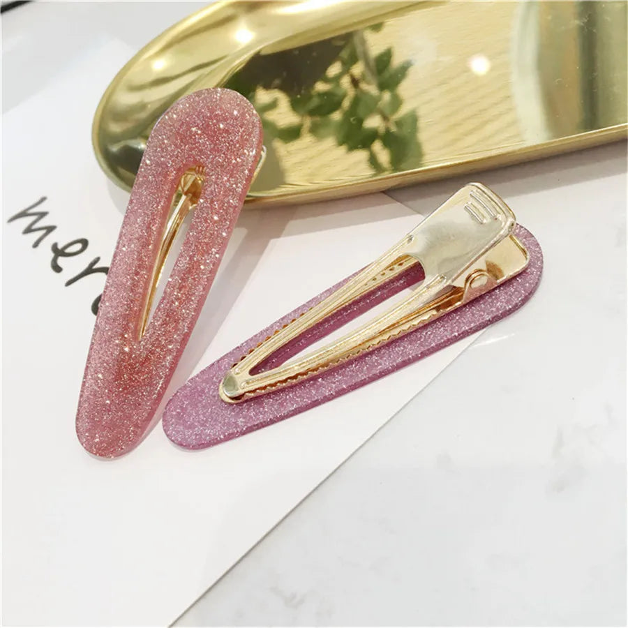 Big Hair Accessories Women Head Pins Fashion Jewelry Water Drop Rectangle Acrylic Hair Clip Barrettes Headwear for Girls 2019