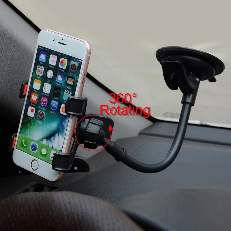 Crouch Car Phone Holder Universal 360 Degree Flexible Dashboard Windshield GPS Mount Desk Table Cell Mobile Phone Holder Stand