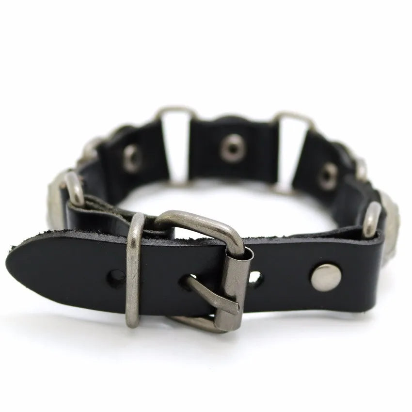 2018 New Accessories For Men And Women  Retro Casual leather Bracelet Men Fashion Punk Bracelet Bracelet