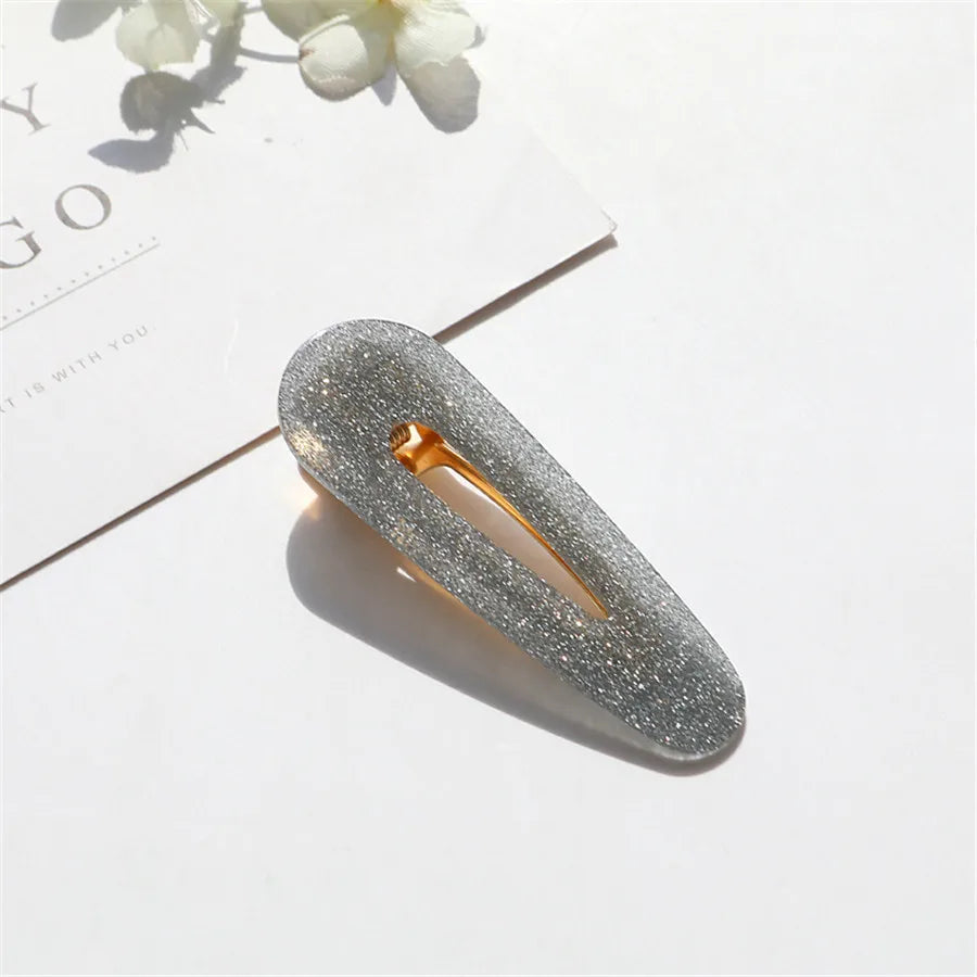 Big Hair Accessories Women Head Pins Fashion Jewelry Water Drop Rectangle Acrylic Hair Clip Barrettes Headwear for Girls 2019