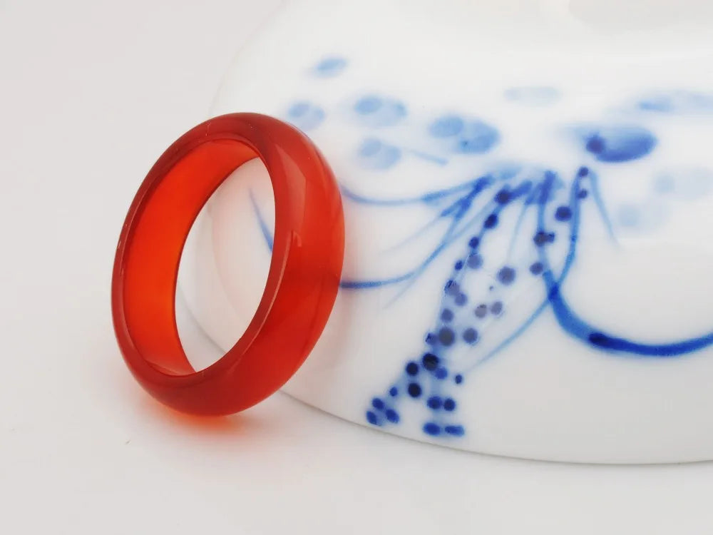 JOYA GIFT Hot Sale high quality Natural red stone Crystal jewelry engagement wedding rings for women and men Love gifts Wh esale