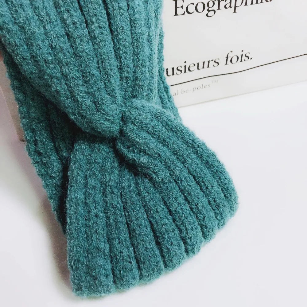Winter Warm Headband for Women Woolen Knitting Headbands Wool Knitted Elastic Headband Headwear Girls Hair Band Hair Accessories