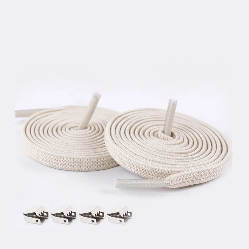 No Tie Shoelaces Elastic Outdoor Leisure Sneakers Quick Safety Flat Shoelace Kids And Adult Unisex Lazy laces