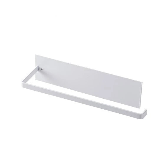 Kitchen Carbon Steel Paper Towel Holder No Punch Cabinet Paper Shelf Household Roll Paper Hanger Plastic Wrap Rag Storage Rack