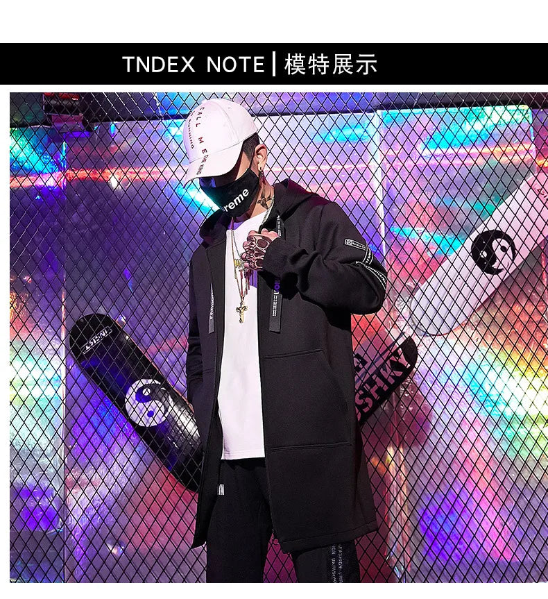 Men's Jacket Fashion Spring Autum Casual Streetwear Hoodie Jacket Men's Overalls Bomber Jacket Mens Windbreaker Coat Man Outwear