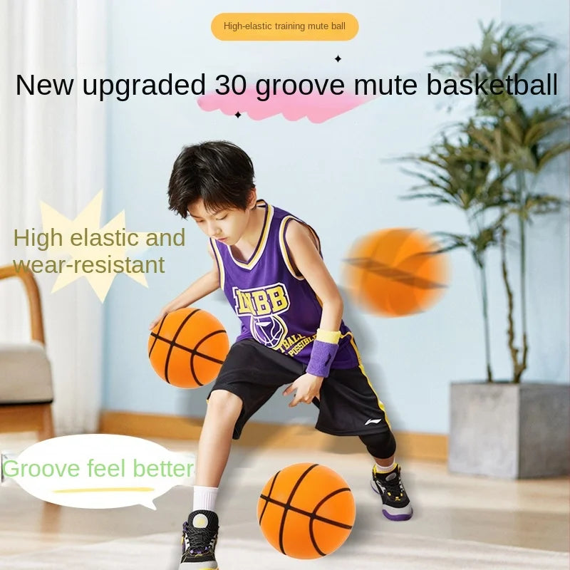 Custom Mute Ball for Sports Training Noiseless Silent Balls with Elasticity for Football & Basketball Equipment