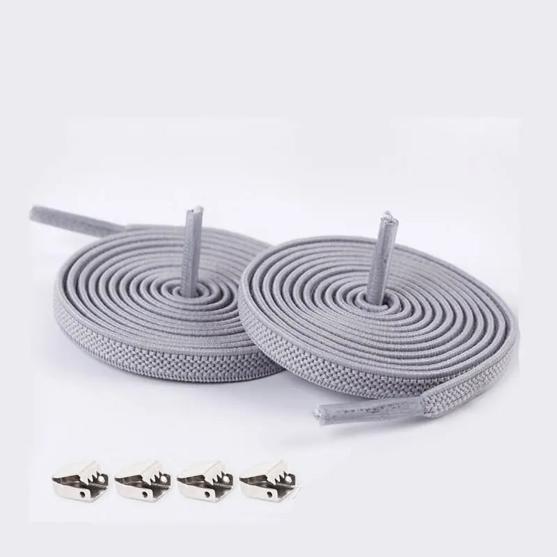 No Tie Shoelaces Elastic Outdoor Leisure Sneakers Quick Safety Flat Shoelace Kids And Adult Unisex Lazy laces