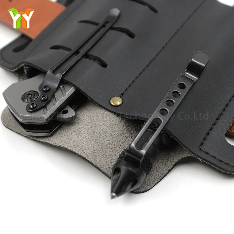 PU Leather EDC Tool Holster Leather Multi Tool Sheath Leatherman  Belt Bag Tote Bag Purse for Home Improvement