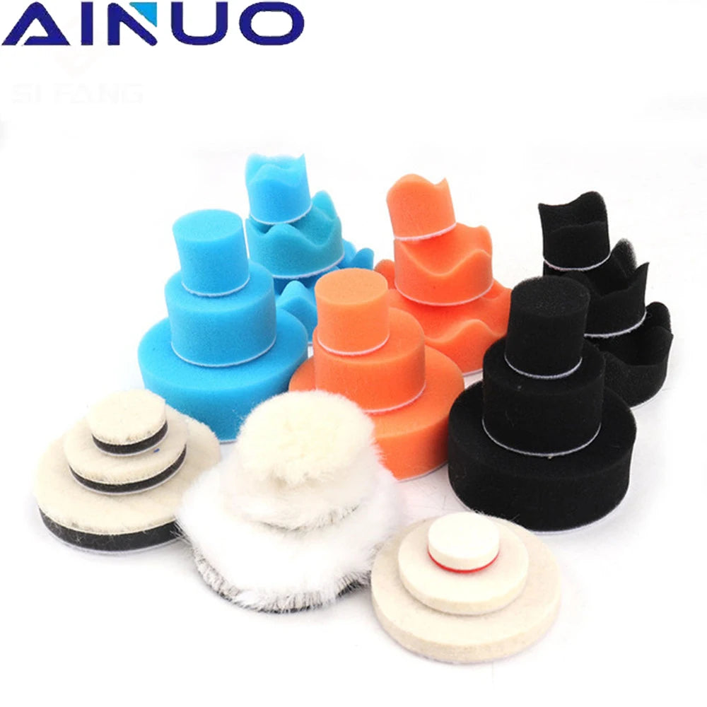 36pcs Orbit Air Sander Mini Pneumatic 1/2/3inch Grinding Machine Set for Car Polishing High Speed Air Powered Polisher Air tool