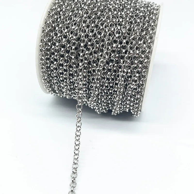 2yards Golded/silvered/Bronze Plated Necklace Chain for Jewelry Making Findings DIY Necklace Chains Materials Handmade