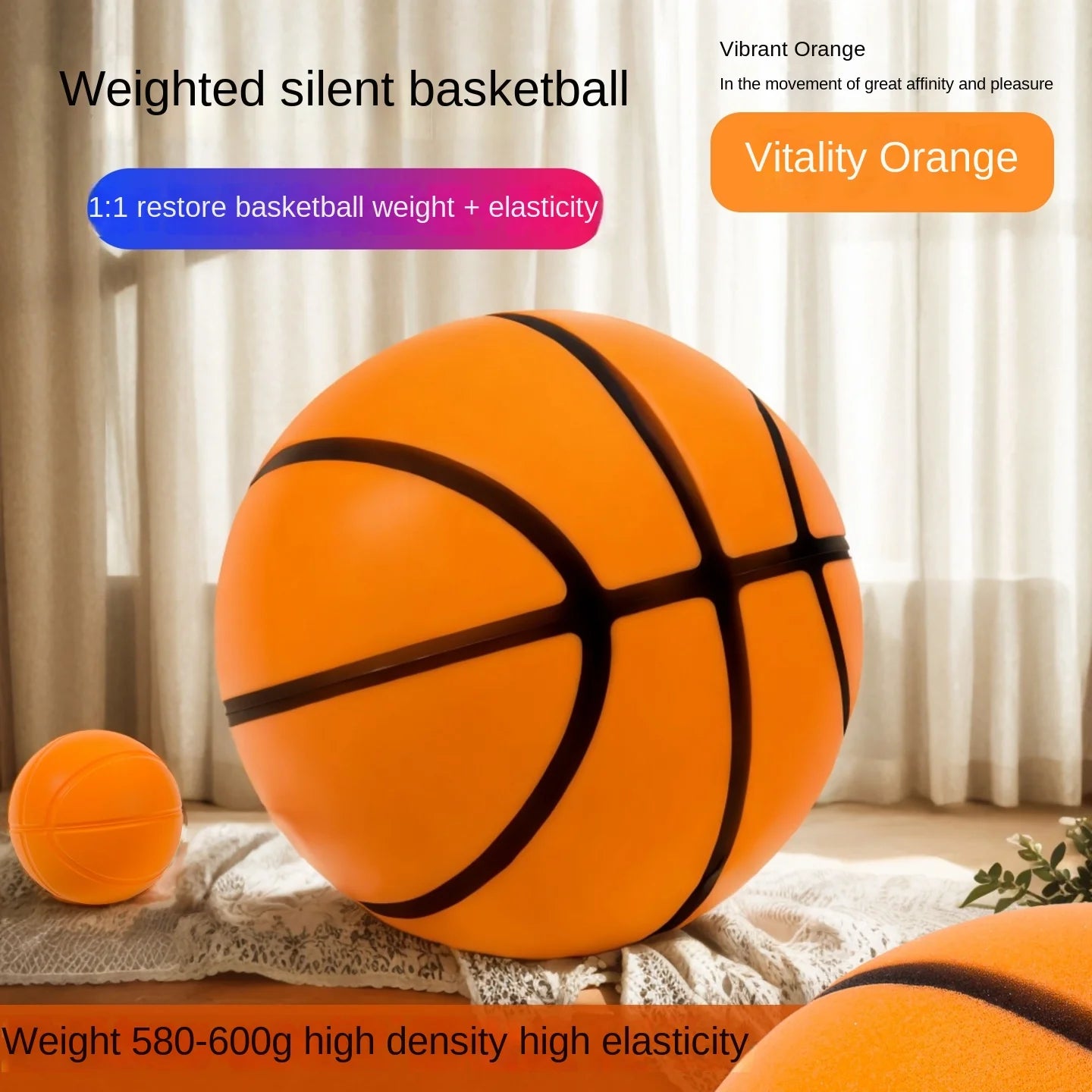 Custom Mute Ball for Sports Training Noiseless Silent Balls with Elasticity for Football & Basketball Equipment