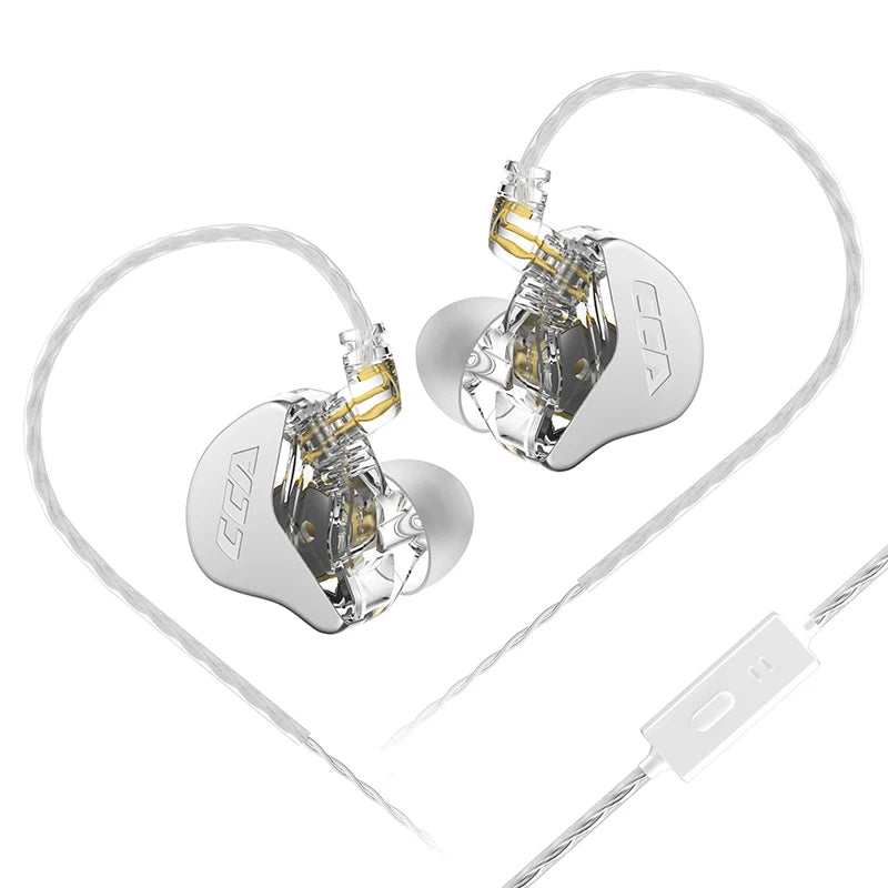 CCA CRA Hanging In Ear Wired HiFi Headset Monitor Headphones Noice Cancelling Sport Gamer Earbuds Earphones KZ ZEX Pro NRA CA4