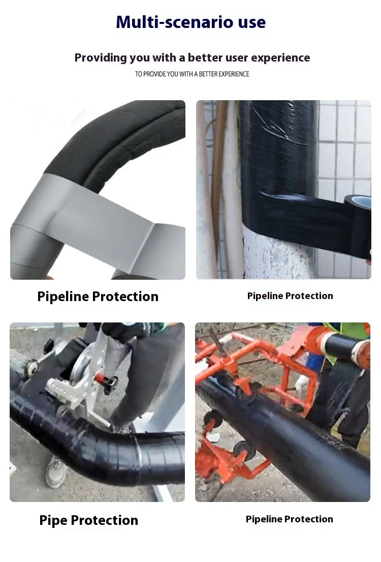 Heavy Duty Waterproof PVC Duct Tape Rubber Home Camp 48mm Soft Plastic Pipe Wrapping Single Sided Heat Resistant Masking
