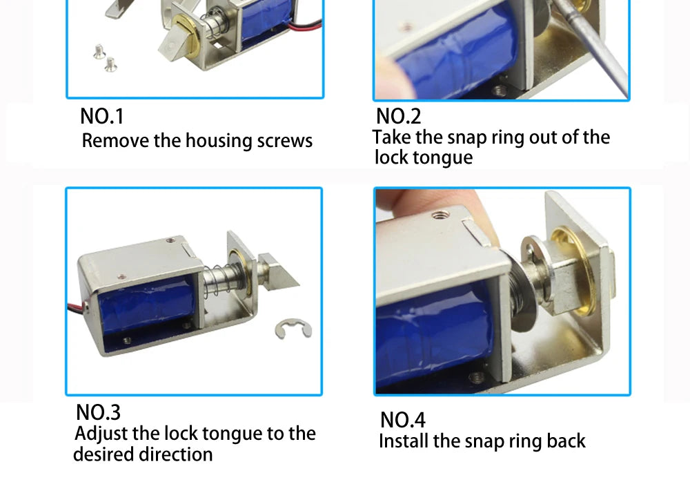 DC12V/24V  Small Electromagnetic Lock LY03 Electrical Control Cabinet Drawer Locking Smart Automatic Lock Home Improvement