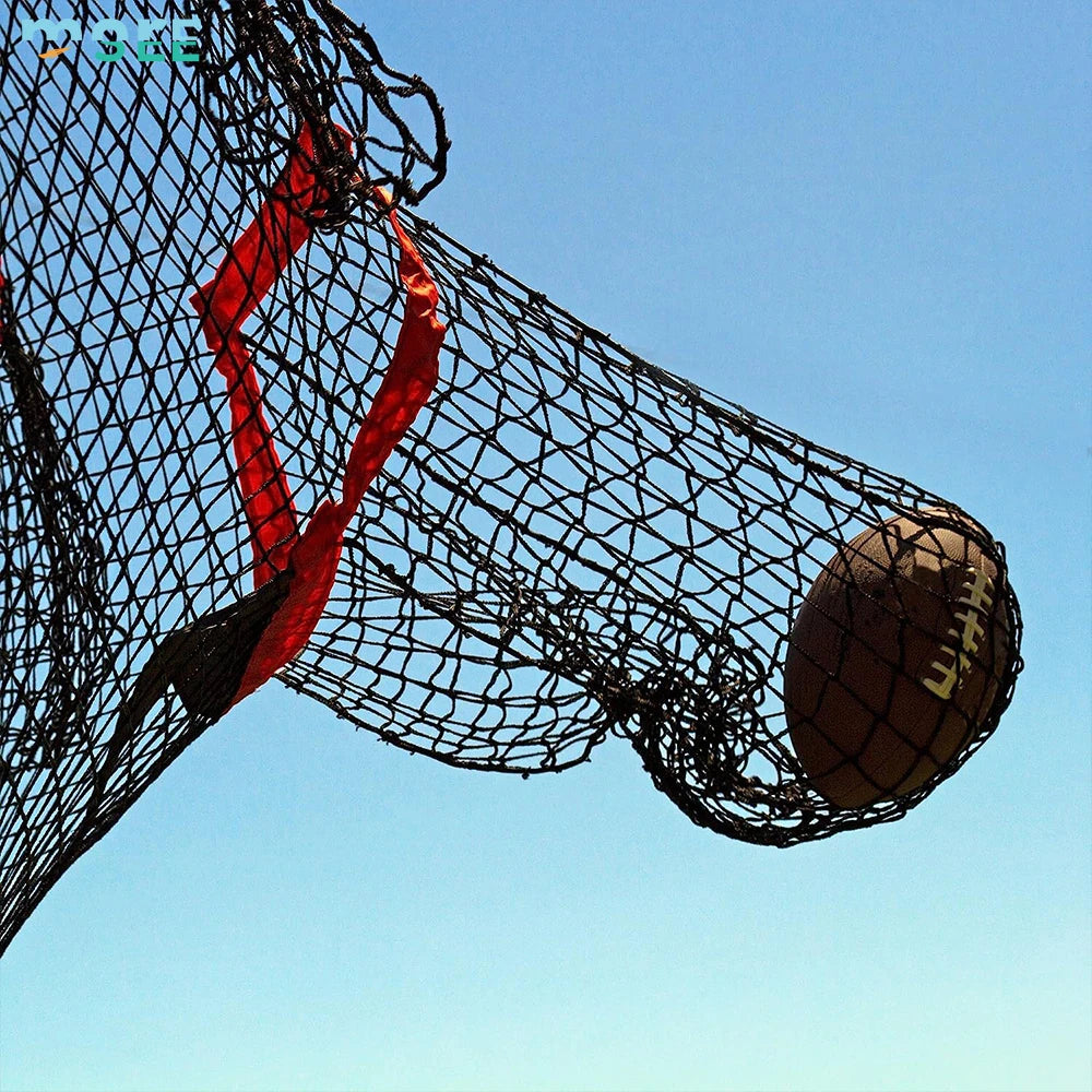 SeeMore Portable Training Equipment American Football Baseball Soccer Hanging Target Net with Holes for Soccer Training