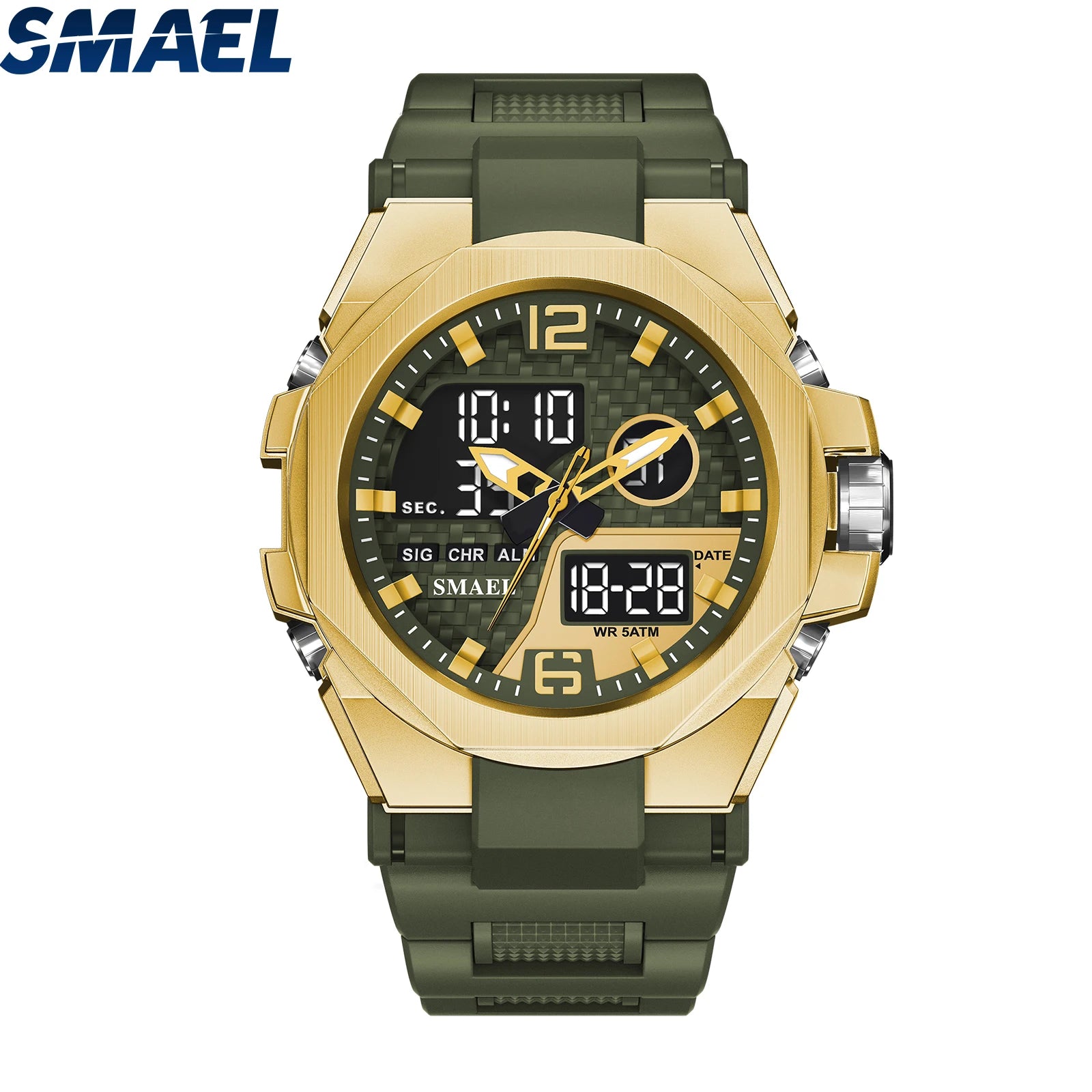 SMAEL 8103 New Hot Selling Fashion Wrist Analog Digital Watch G Sports Shock Waterproof Luminous Alarm Cheap Black Watch Men