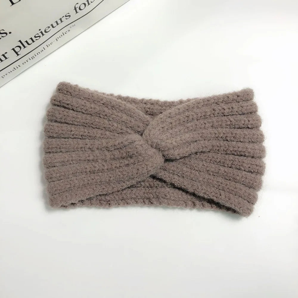 Winter Warm Headband for Women Woolen Knitting Headbands Wool Knitted Elastic Headband Headwear Girls Hair Band Hair Accessories