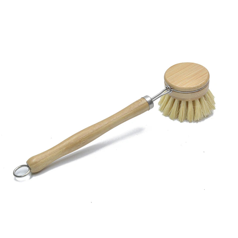 Kitchen Cleaning Brush Tool Clean Wash Brush Bamboo Dish Washing Brush Pan Pot Cleaner Kitchen Brush For Dishes Cleaning Tools