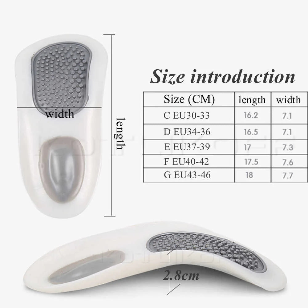 1 Set Orthopedic Shoes Insoles For Feet Foot Massager Sccessories Arch Support Plantar Fasciitis Knee Pads For Work Shoe Sole