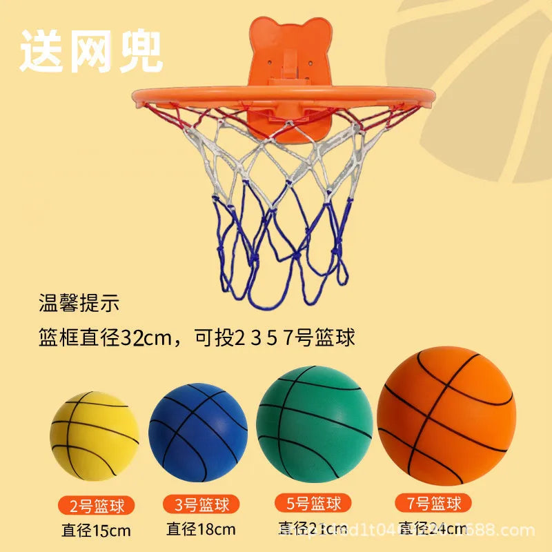Custom Mute Ball for Sports Training Noiseless Silent Balls with Elasticity for Football & Basketball Equipment