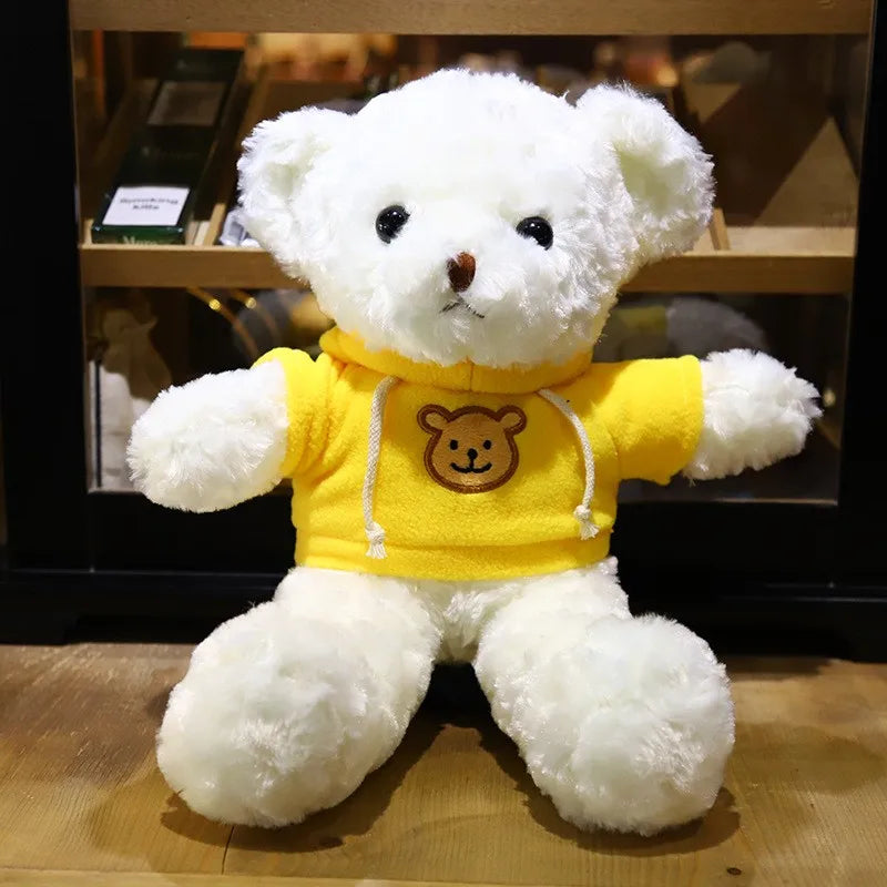 30cm Animal Bear With Clothing Plush Toys Customized Logo Teddy Bear Plush Toys