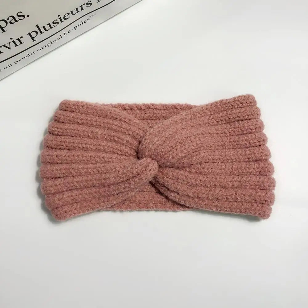 Winter Warm Headband for Women Woolen Knitting Headbands Wool Knitted Elastic Headband Headwear Girls Hair Band Hair Accessories