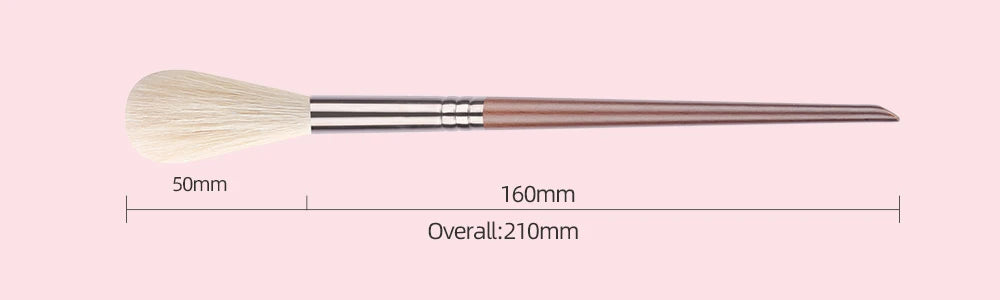 BETHY BEAUTY 1 PC Goat Hair Highlight Brush Blusher Blender Makeup Brushes Powder Blending Soft Make Up Tools for Face Cheek