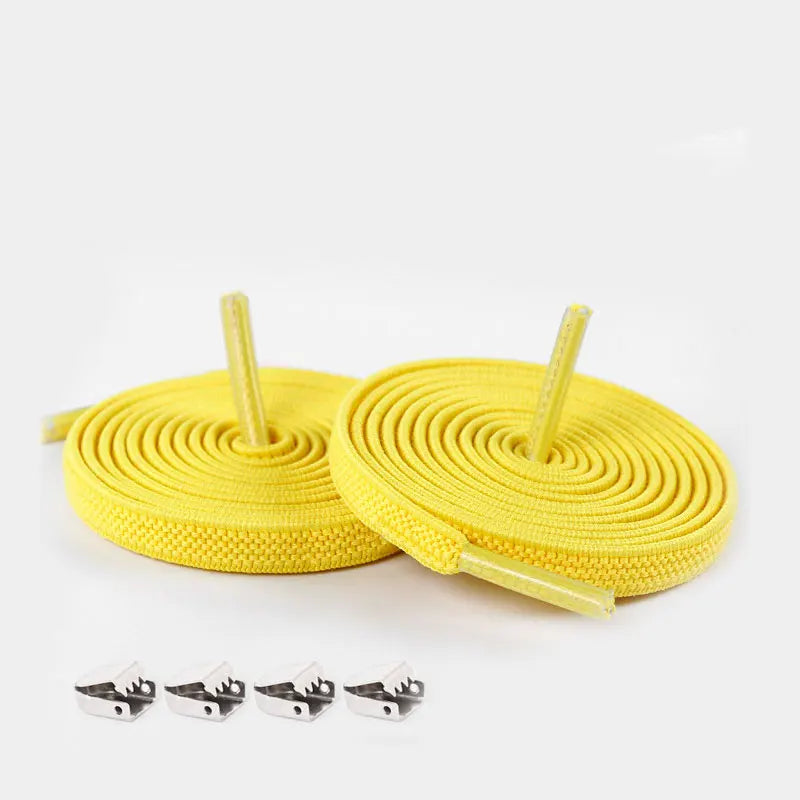 No Tie Shoelaces Elastic Outdoor Leisure Sneakers Quick Safety Flat Shoelace Kids And Adult Unisex Lazy laces