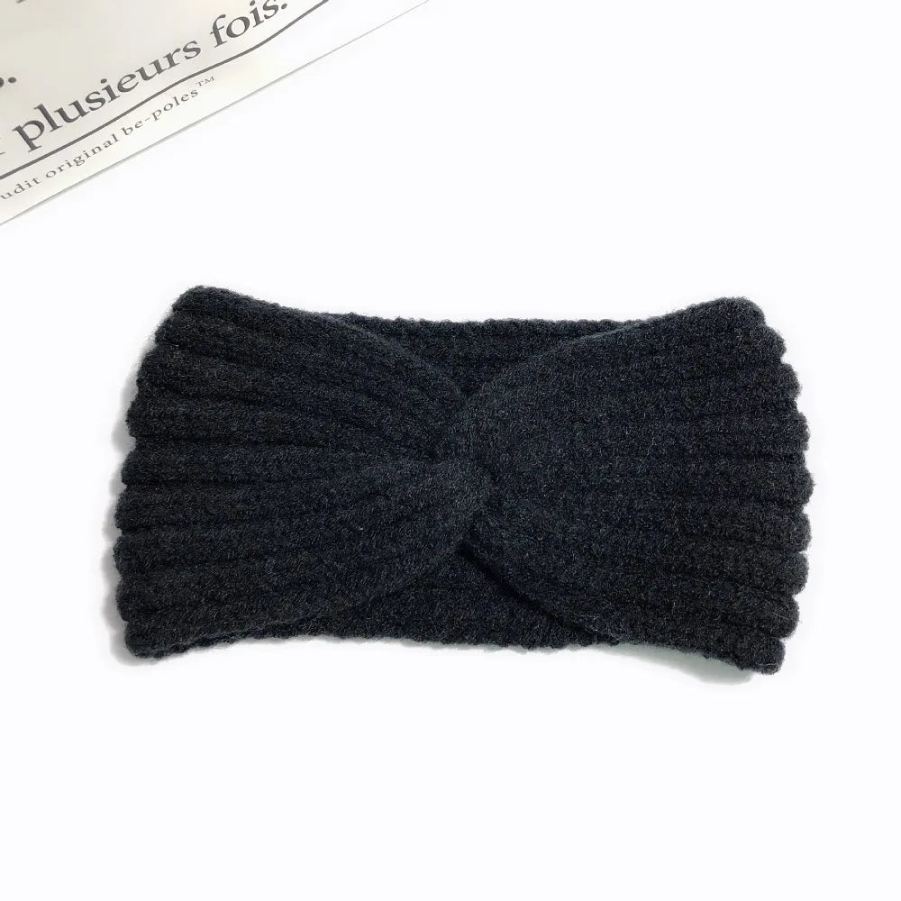 Winter Warm Headband for Women Woolen Knitting Headbands Wool Knitted Elastic Headband Headwear Girls Hair Band Hair Accessories