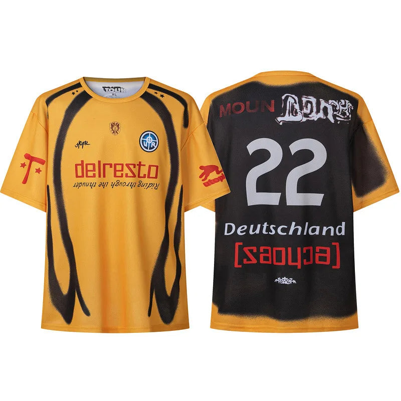 Wholesale American High Quality Football Jersey T-shirt Men's Sports T-Shirt Oversized Fit Fashion Design