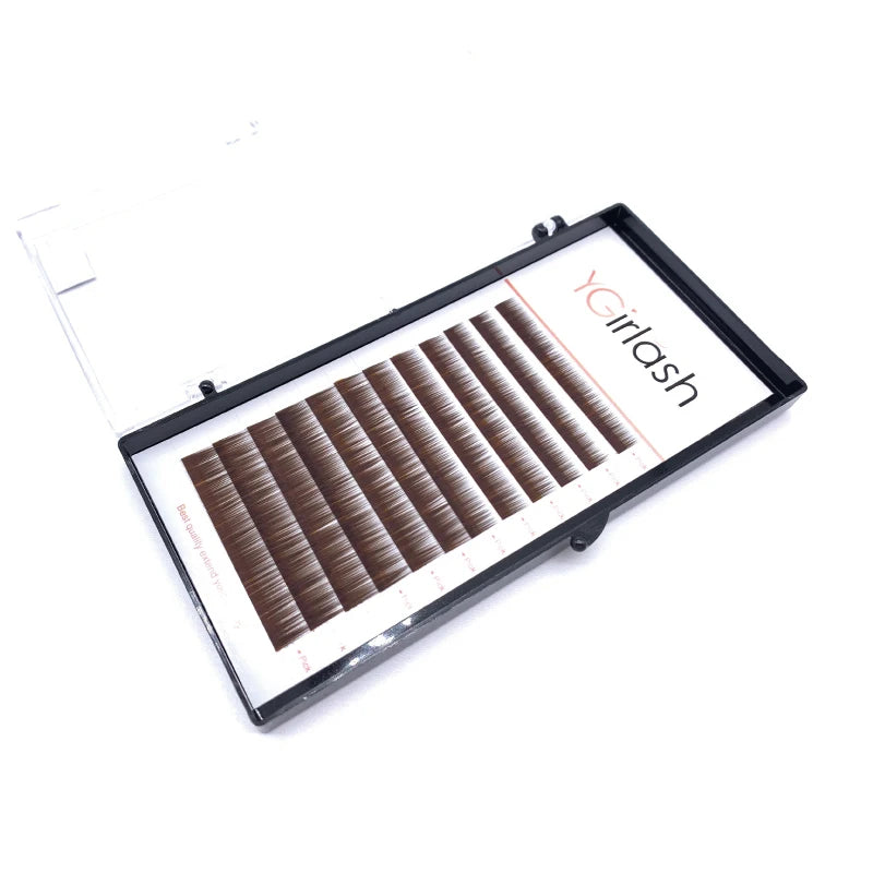 0.10 Thickness Permanent Handmade Eyebrow Light Brown Dark Brown Straight Eyebrow Extensions False Eyebrow No Curl Eyelash