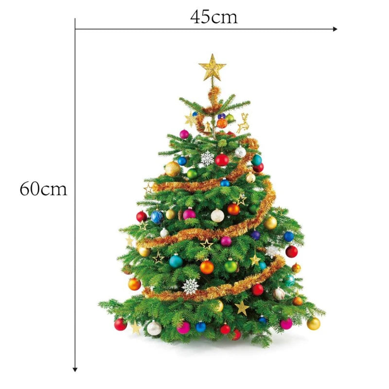 Christmas theme  wall stickers  supermarket  window glass decoration wall decal Christmas decorations