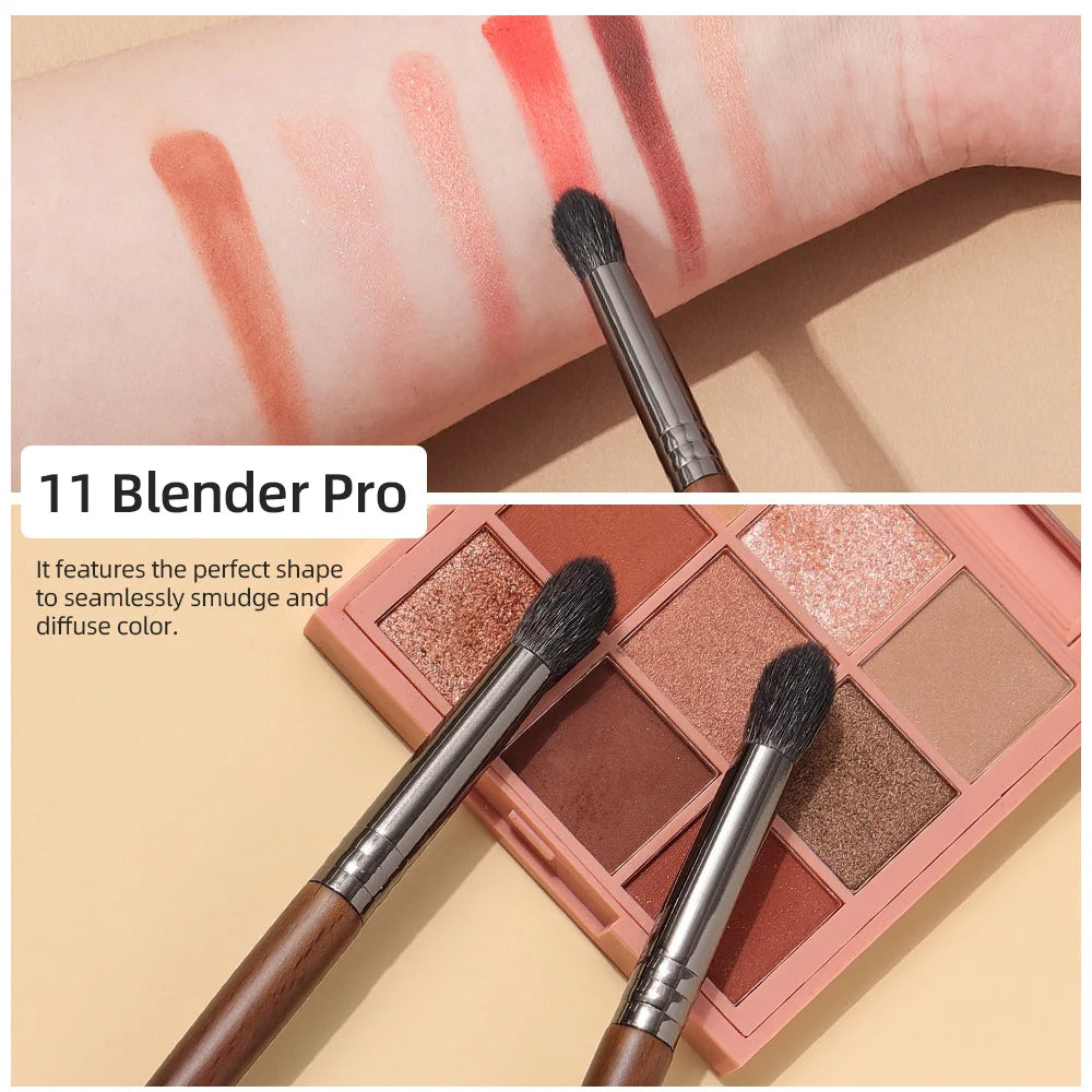 BETHY BEAUTY 1 PC Goat Hair Highlight Brush Blusher Blender Makeup Brushes Powder Blending Soft Make Up Tools for Face Cheek