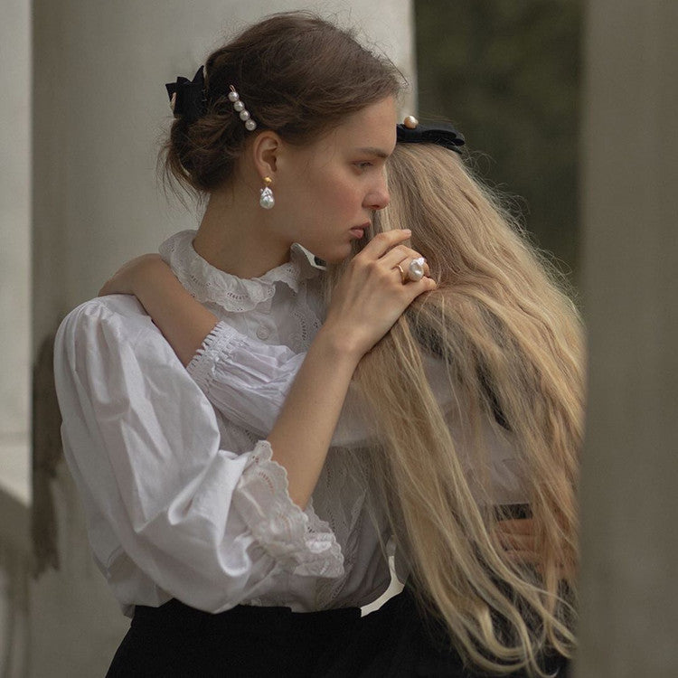 Hair Accessories for Girls Women Hairpins Clips Natural Baroque Freshwater Pearl Elegant Sweet Bridal Ornaments Wedding Gift