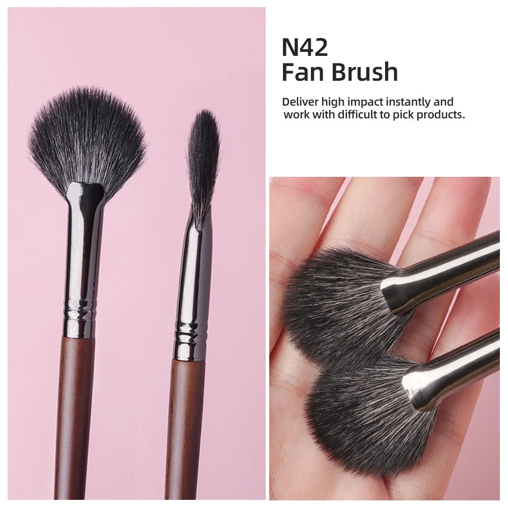 BETHY BEAUTY 1 PC Goat Hair Highlight Brush Blusher Blender Makeup Brushes Powder Blending Soft Make Up Tools for Face Cheek