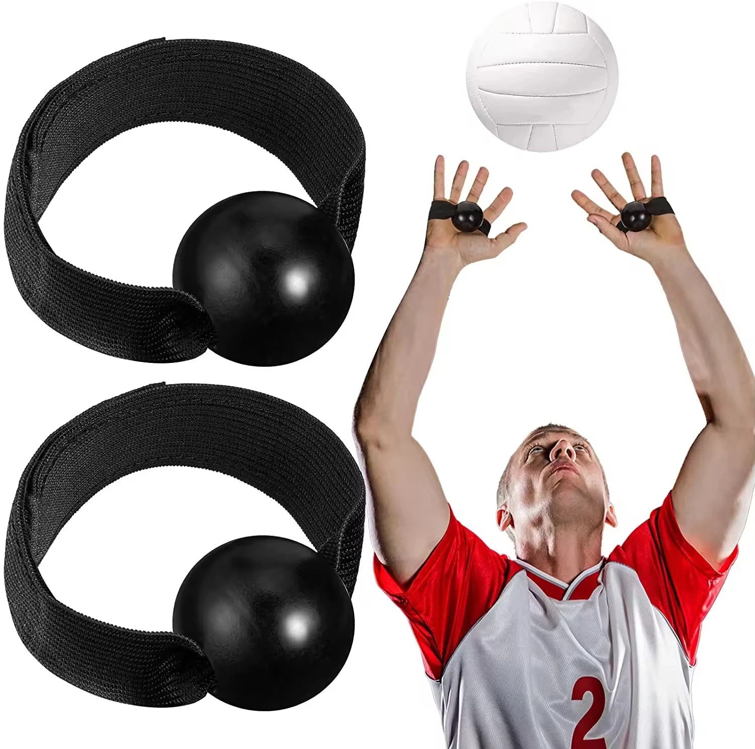 Adjustable Hand Training Aid Training Tool Exercise Bands for Volleyball Football American Football Catching Trainer Band