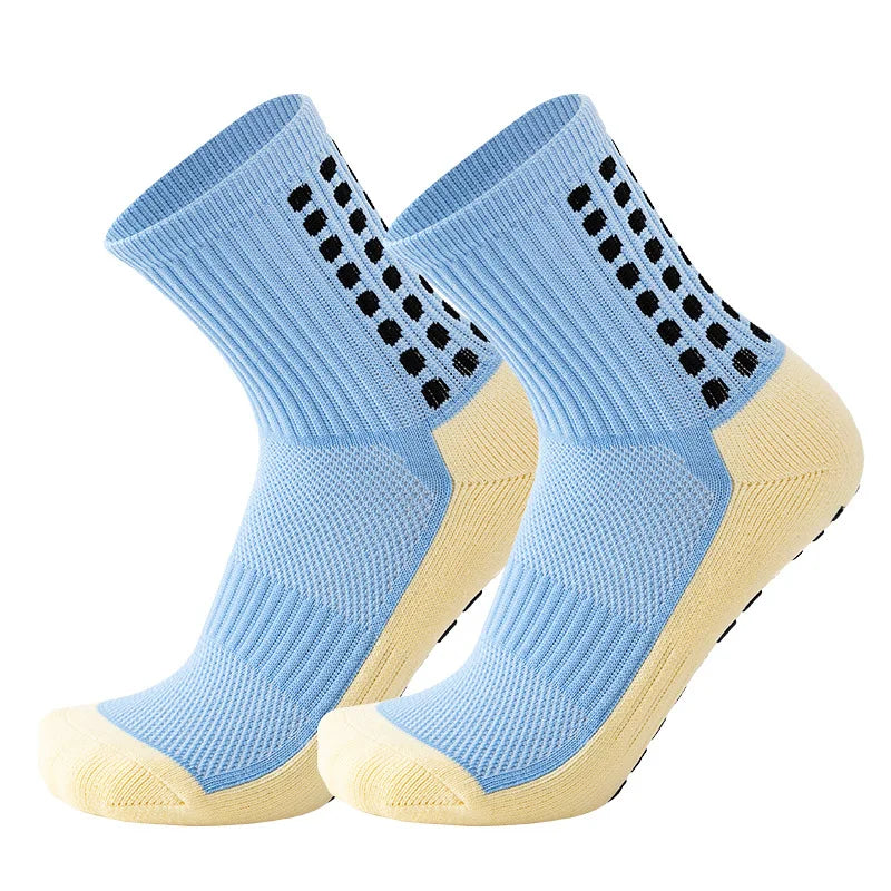 Wholesale Football Grip Socks Soccer Socks Anti Slip Non Slip Grip Pads for Football Basketball Sports Grip Socks