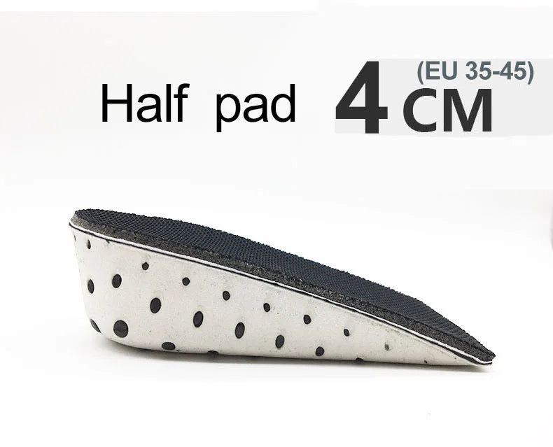 Height Increase Insole 1 Pair Hard Breathable Memory Foam Heel Lifting Inserts Shoe Lifts Shoe Pads Elevator Insoles for Unisex