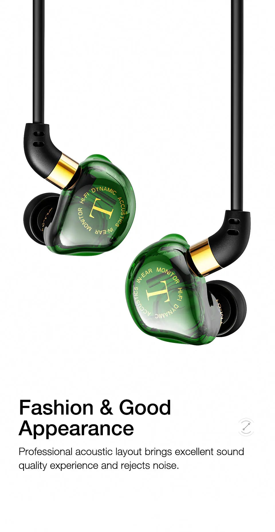 EARDECO HiFi Wired Headphones Heavy Bass In-ear Headphone Headset with Mic Earphone Sport Wire Phone Earbud Headset Stereo