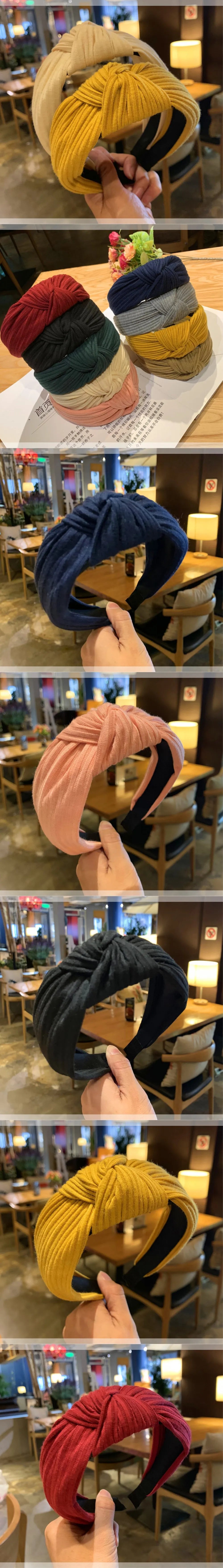 Winter Golden Chain Woolen Headband For Women Korea Handmade Soft Fur Hairband Hot Sale Outdoor Hair Accessories Headwear