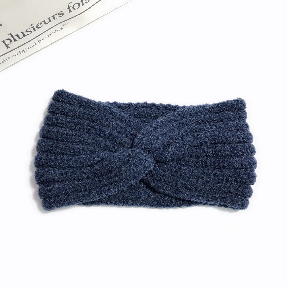 Winter Warm Headband for Women Woolen Knitting Headbands Wool Knitted Elastic Headband Headwear Girls Hair Band Hair Accessories
