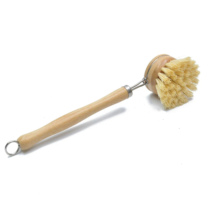 Kitchen Cleaning Brush Tool Clean Wash Brush Bamboo Dish Washing Brush Pan Pot Cleaner Kitchen Brush For Dishes Cleaning Tools
