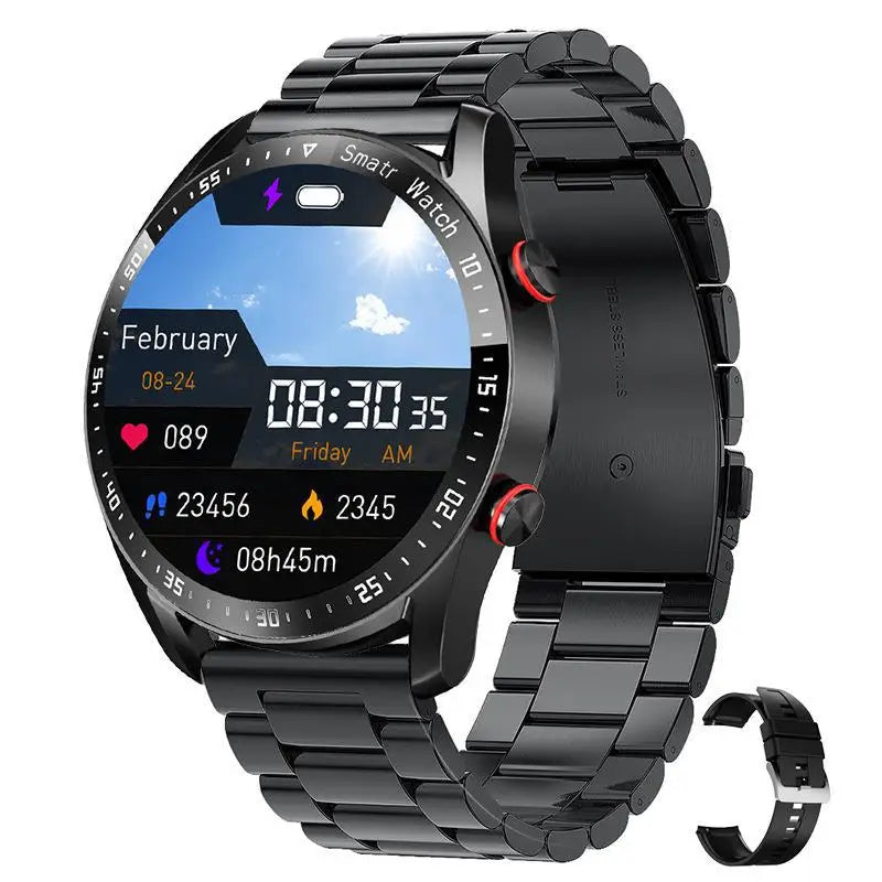 Steel Strap Smart Watch HW20 Men ECG+PPG Waterproof BT Call Heart Rate Monitoring Message Reminder Sports Smartwatch