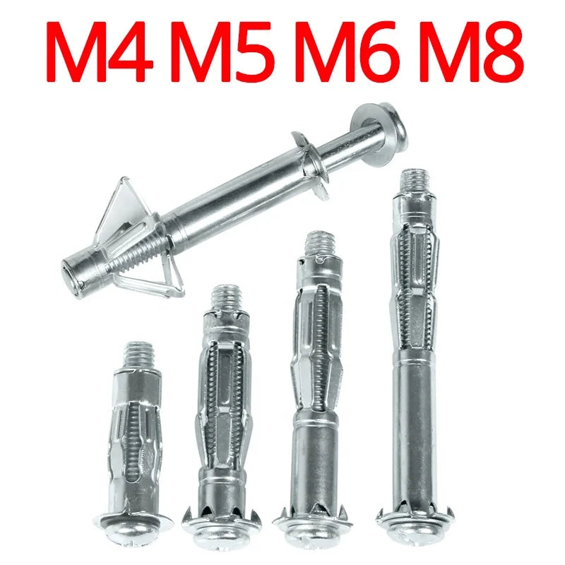 M4 M5 M6 M8 Home Improvement Metal Expansion Bolt for Gypsum Board Aircraft Tube Pipe-Hollow Wall Anchors and Plugs