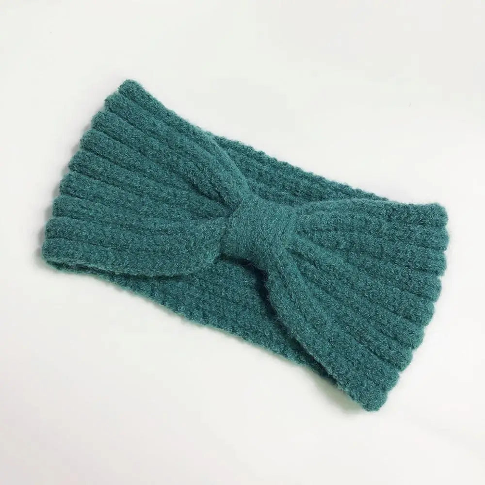 Winter Warm Headband for Women Woolen Knitting Headbands Wool Knitted Elastic Headband Headwear Girls Hair Band Hair Accessories