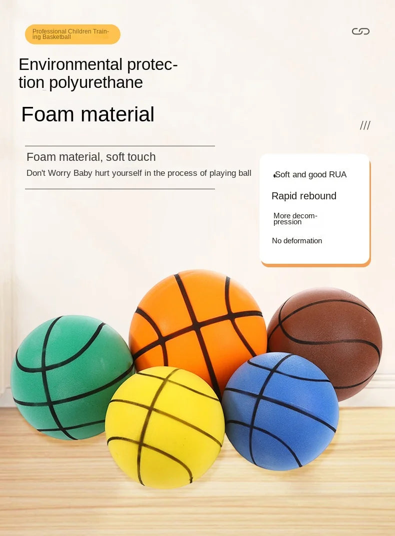 Custom Mute Ball for Sports Training Noiseless Silent Balls with Elasticity for Football & Basketball Equipment