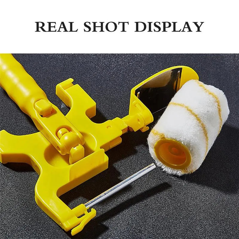 Clean-Cut Paint Edger Roller Brush Edging Tool for Wall Ceiling Home Baseboard Door Trim Painting Paint Rollers Home Improvement