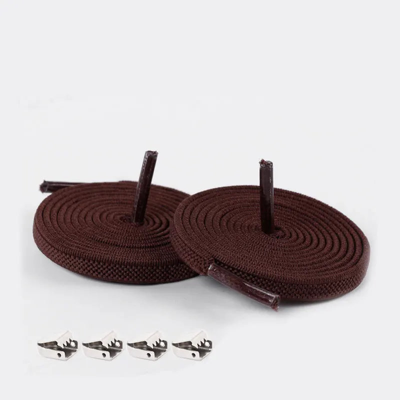 No Tie Shoelaces Elastic Outdoor Leisure Sneakers Quick Safety Flat Shoelace Kids And Adult Unisex Lazy laces